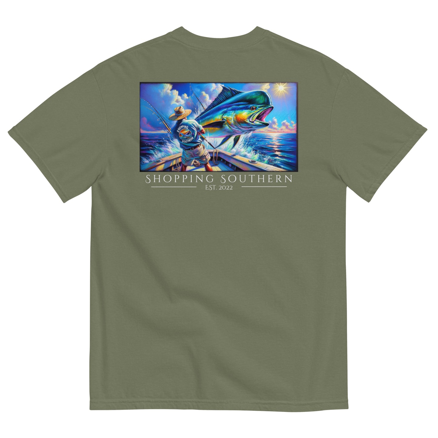 Mahi-Mahi Fishing Mural T-Shirt